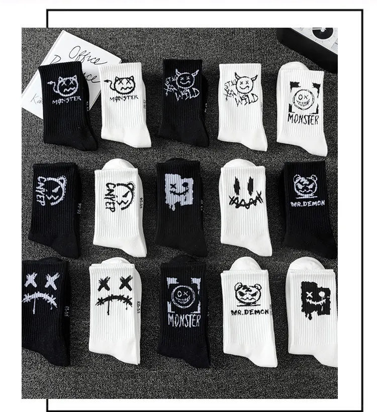 Black and White Special Design Socks Bundle 10x