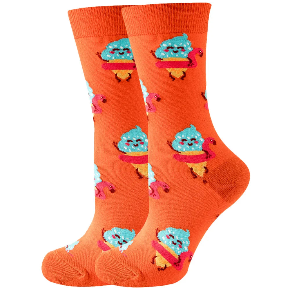 Colored Cartoonish Designed Socks