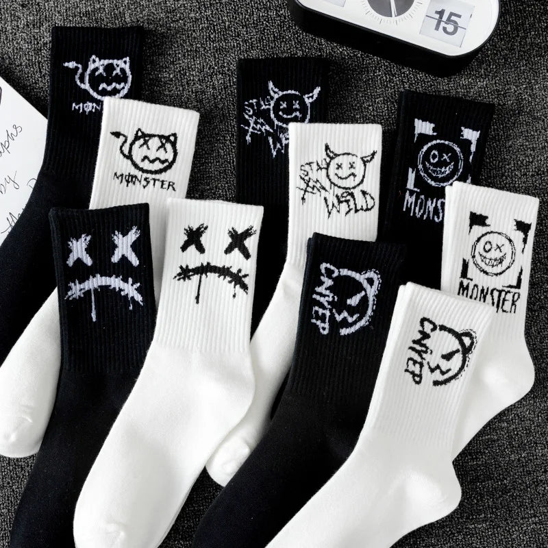 Black and White Special Design Socks Bundle 10x