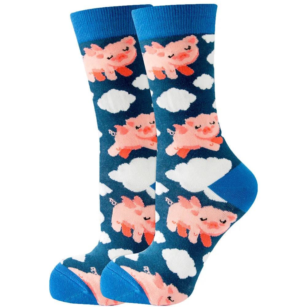 Colored Cartoonish Designed Socks