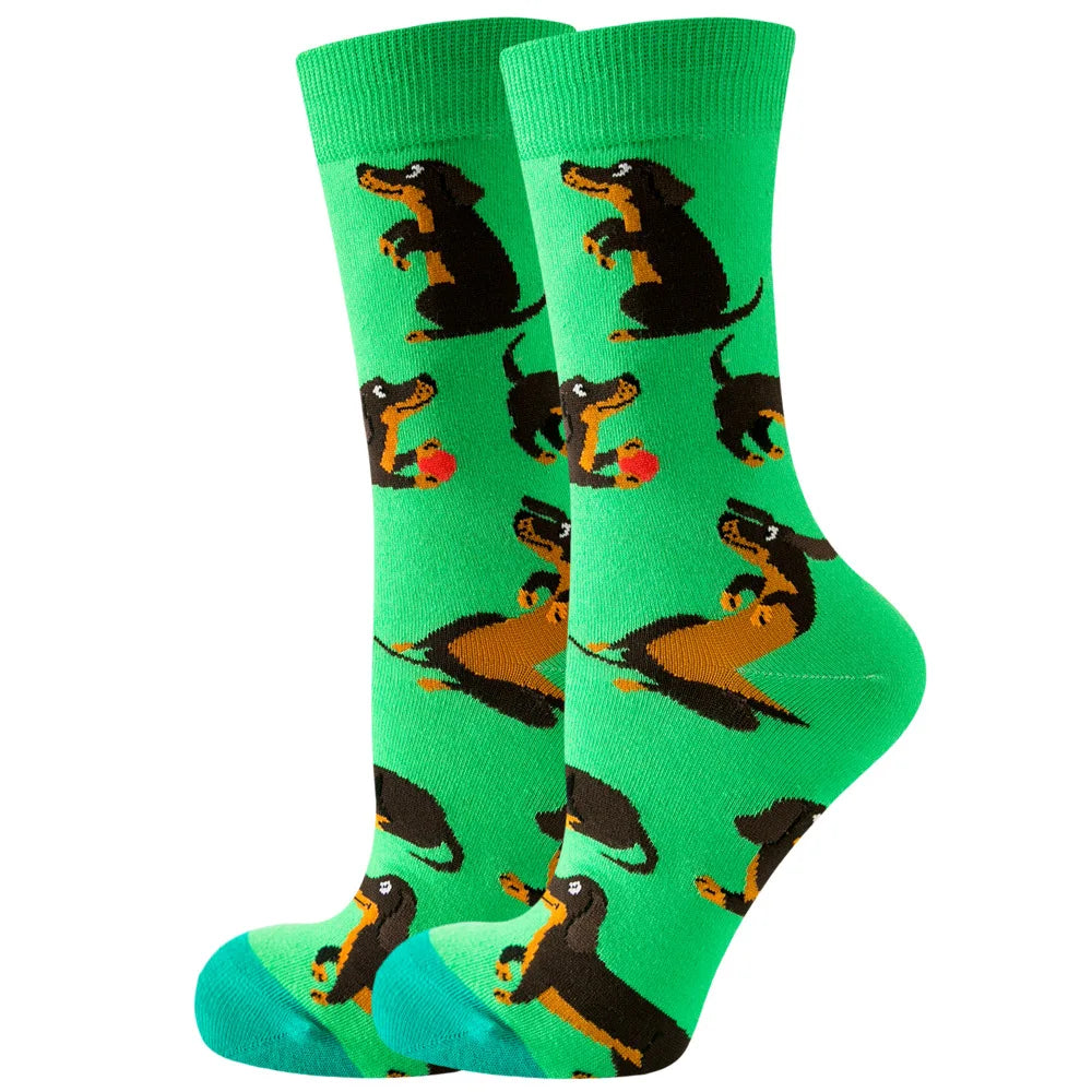 Colored Cartoonish Designed Socks