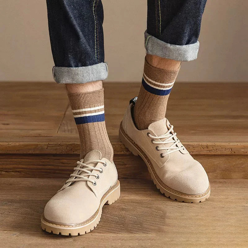 Solid Color Striped Mid Tube Socks Bundle 6x/12x