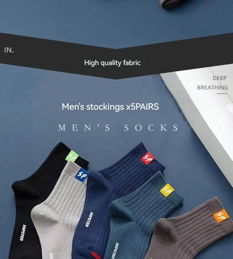 Sweat-Absorbing Breathable Socks Bundle 5x
