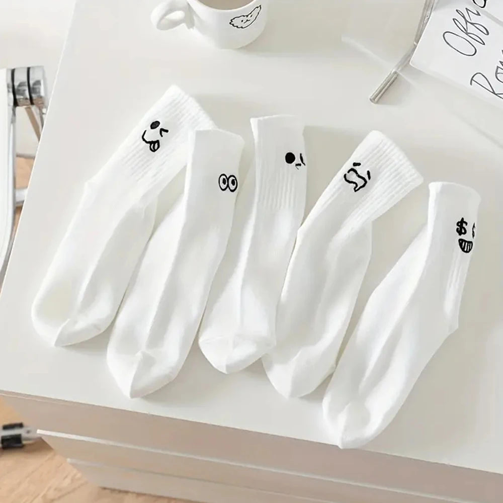 White Cartoonish Socks