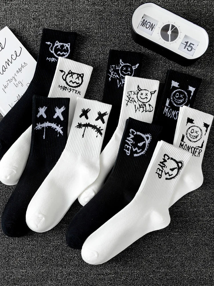 Black and White Special Design Socks Bundle 10x