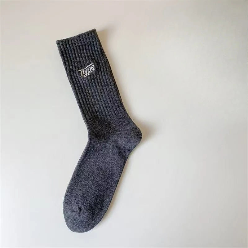 Casual Comfortable Mid Length Socks Bundle 1x/6x