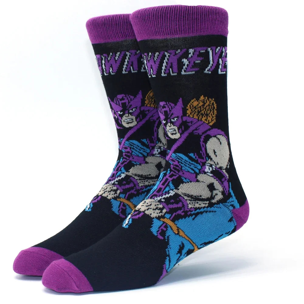 superhero, movie and series socks